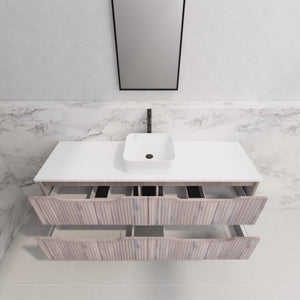 RIVA BALI WHITE OAK 1500MM SINGLE BOWL FLOOR STANDING VANITY