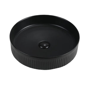 BELLA VISTA AIMEE ABOVE COUNTER BASIN BLACK 410MM