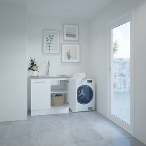 TIMBERLINE CUSTOM 915MM LAUNDRY CABINET WITH LAMINATE TOP & SINK PACKAGE