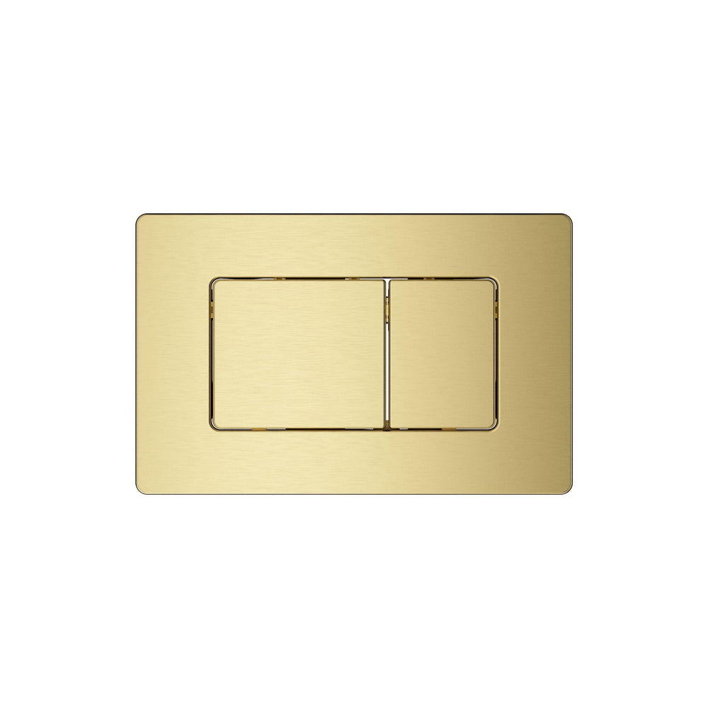 BELBAGNO STAINLESS STEEL IN WALL RECTANGULAR BUTTON FLUSH PLATES 256MM BRUSHED GOLD
