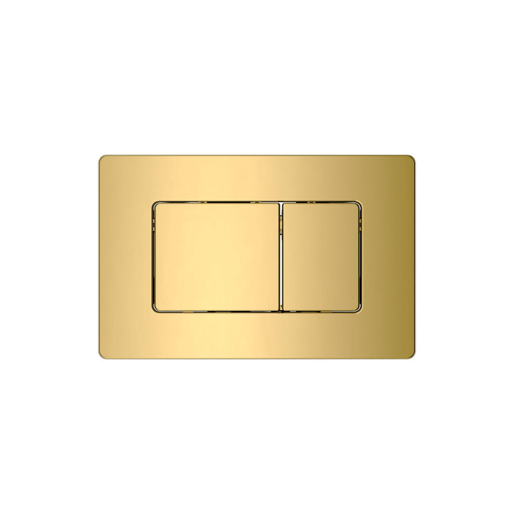 BELBAGNO STAINLESS STEEL IN WALL RECTANGULAR BUTTON FLUSH PLATES 256MM CHAMPAIGN GOLD