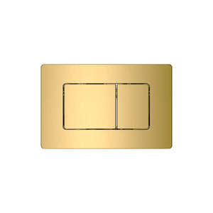 BELBAGNO STAINLESS STEEL IN WALL RECTANGULAR BUTTON FLUSH PLATES 256MM CHAMPAIGN GOLD
