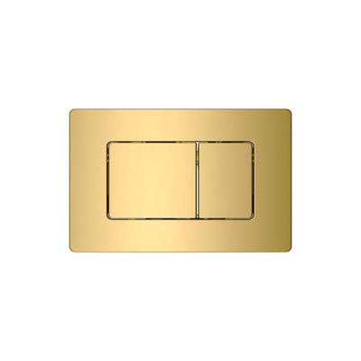 BELBAGNO STAINLESS STEEL IN WALL RECTANGULAR BUTTON FLUSH PLATES 256MM CHAMPAIGN GOLD