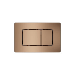 BELBAGNO STAINLESS STEEL IN WALL RECTANGULAR BUTTON FLUSH PLATES 256MM ROSE GOLD