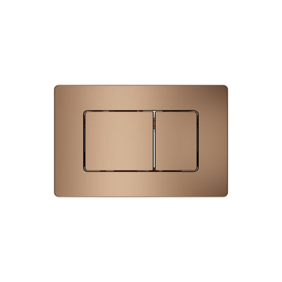 BELBAGNO STAINLESS STEEL IN WALL RECTANGULAR BUTTON FLUSH PLATES 256MM ROSE GOLD