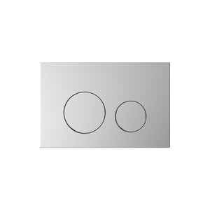 BELBAGNO STAINLESS STEEL IN WALL CIRCLE BUTTON FLUSH PLATES 256MM BRUSHED TREATMENT