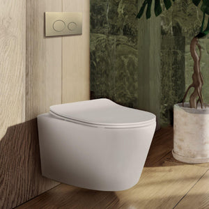 BELBAGNO STAINLESS STEEL IN WALL CIRCLE BUTTON FLUSH PLATES 256MM BRUSHED GOLD