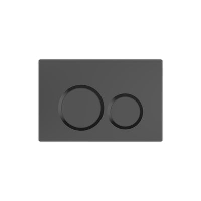 BELBAGNO ABS IN WALL CIRCLE BUTTON FLUSH PLATES 256MM MATTE BLACK