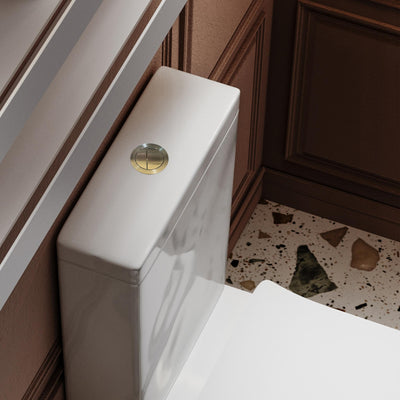 BELBAGNO TOILET SUITES ROUND FLUSH BUTTON 55MM BRUSHED NICKEL