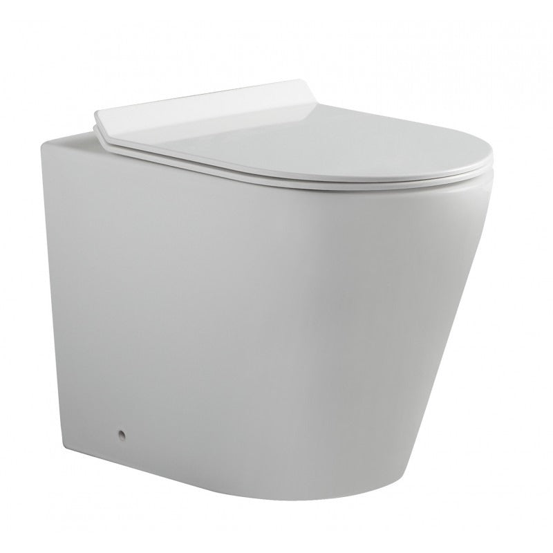 BEL BAGNO FLAY-R SERIES WALL FACED PAN GLOSS WHITE