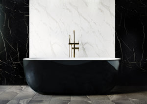 BELBAGNO SAPPHIRE FREESTANDING BATHTUB SEMI GLOSS BLACK 1650MM