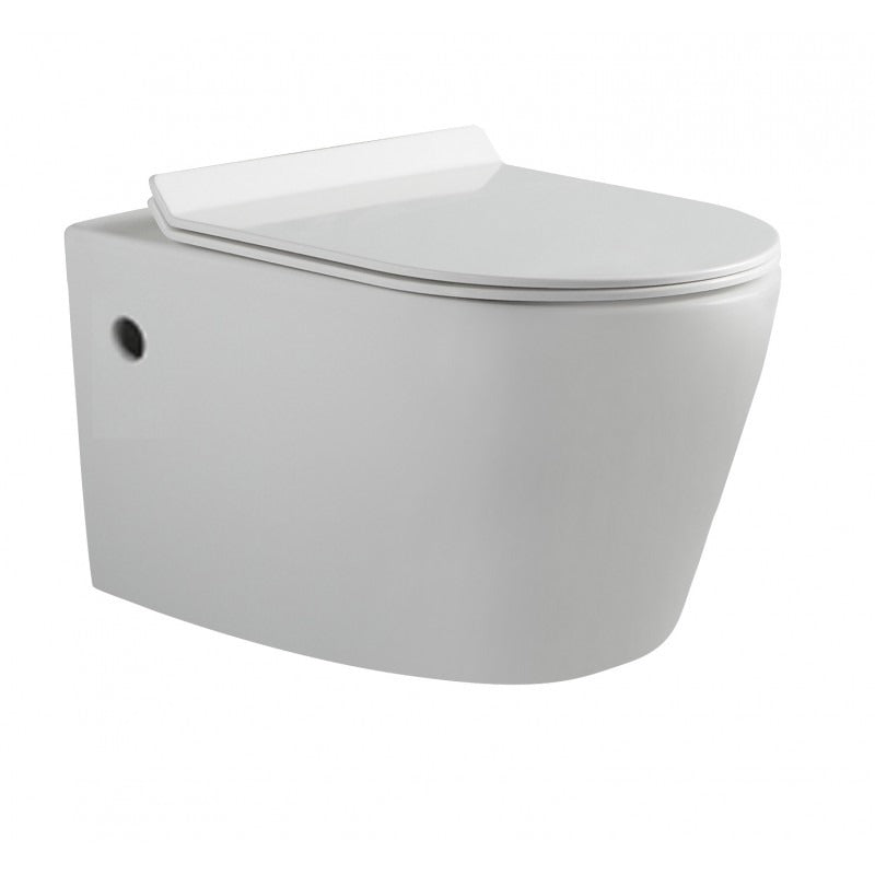 BEL BAGNO FLAY-R WALL HUNG PAN GLOSS WHITE