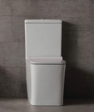BELBAGNO ARDENTE-R RIMLESS BACK TO WALL TOILET SUITE GLOSS WHITE