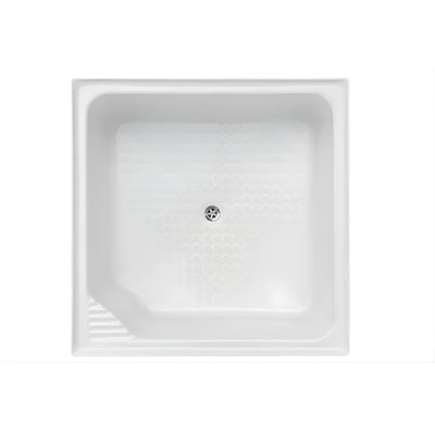 DECINA BELLA INSET SHOWER BATH GLOSS WHITE 910MM