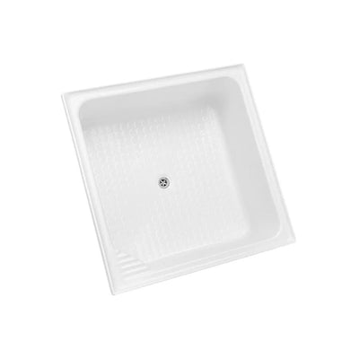 DECINA BELLA INSET SHOWER BATH GLOSS WHITE 910MM