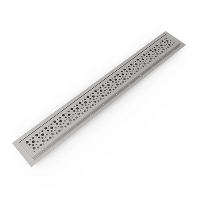 BELLA VISTA ZENON R-PATTERN SHOWER GRATE STAINLESS STEEL (AVAILABLE IN MULTIPLE SIZES)