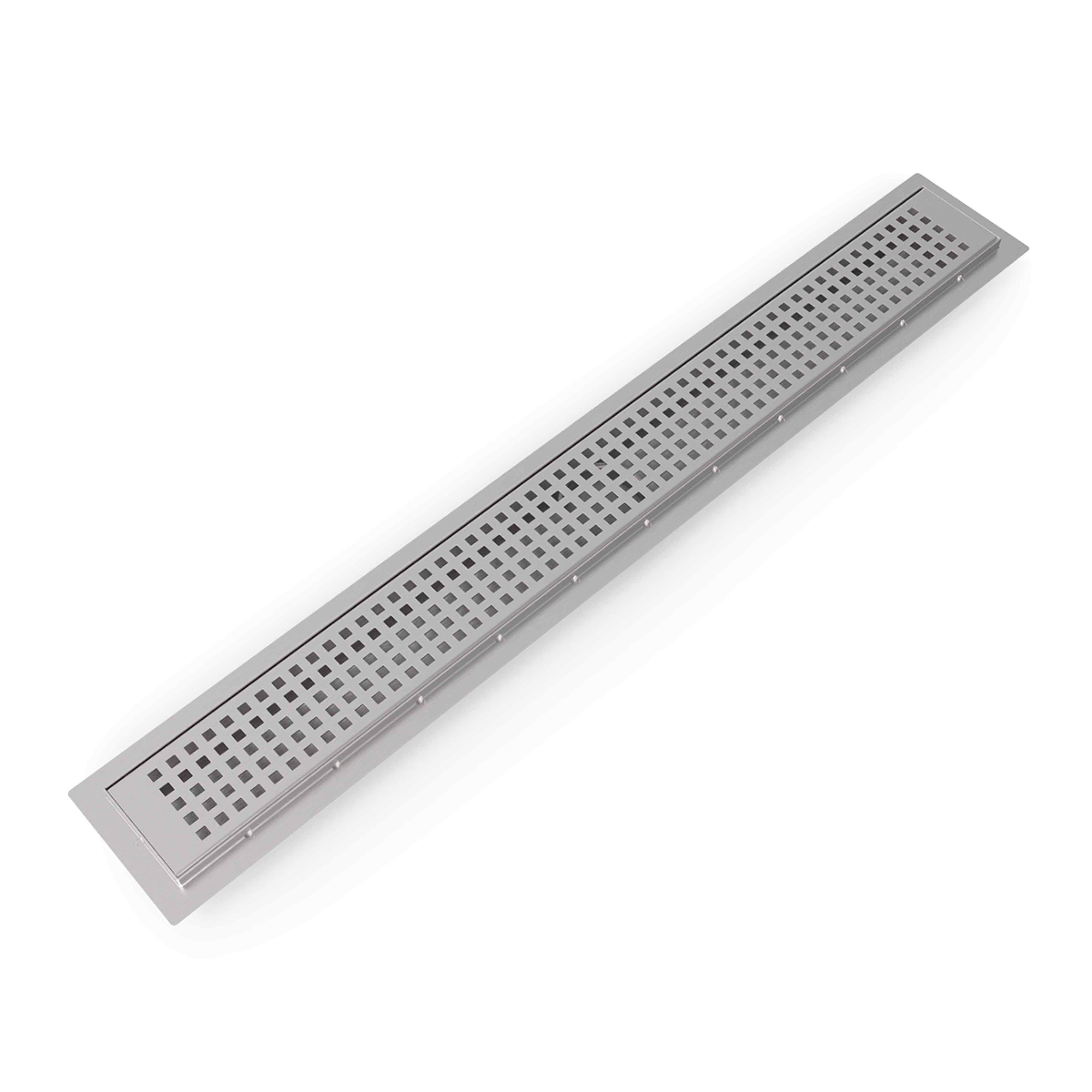 BELLA VISTA ZENON SQUARE PATTERN SHOWER GRATE STAINLESS STEEL (AVAILABLE IN MULTIPLE SIZES)