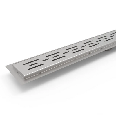 BELLA VISTA ZENON MTW-PATTERN SHOWER GRATE STAINLESS STEEL (AVAILABLE IN MULTIPLE SIZES)