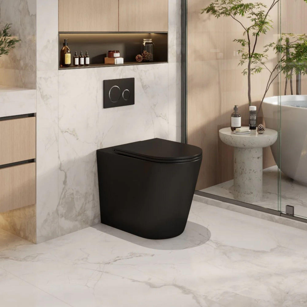 MERCIO BERLIN99 QUIET FLUSH WALL FACED FLOOR PAN MATTE BLACK