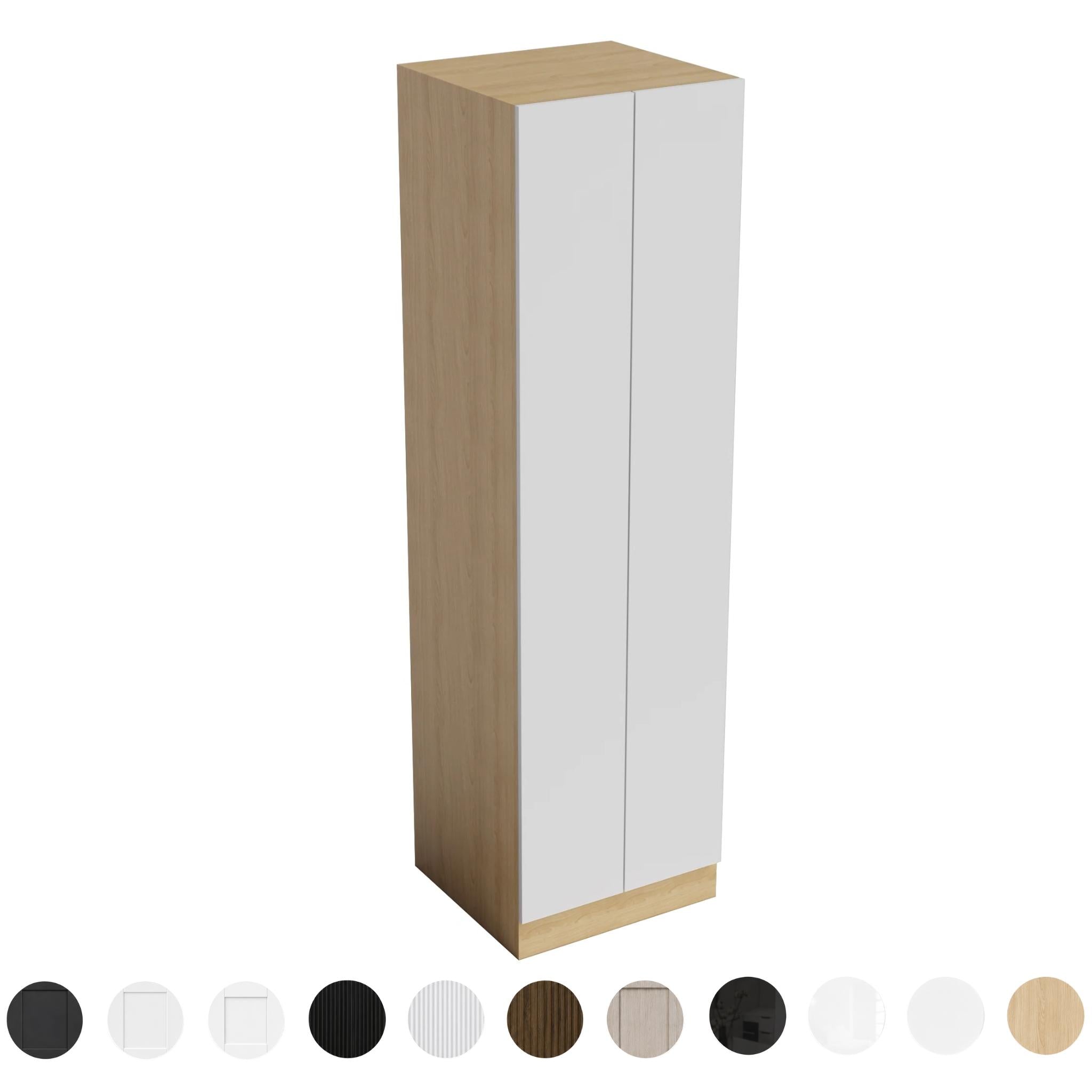 VITO CUSTOM PANTRY FINGER-PULL DOUBLE DOOR FLOOR STANDING TALL KITCHEN CABINET 600MM