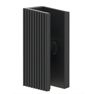 BELLA VISTA FLUTED SHOWER SCREEN WALL BRACKET BLACK