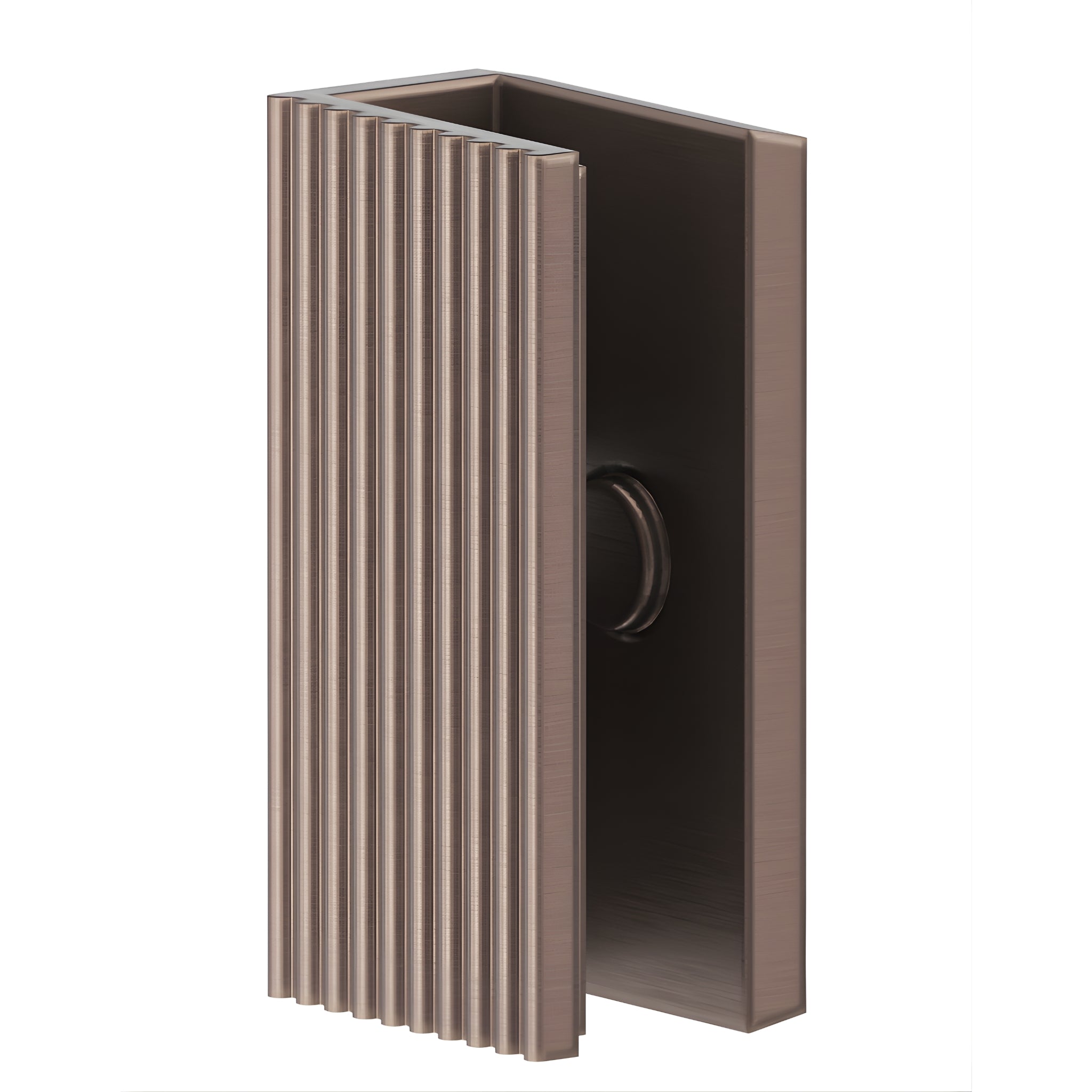 BELLA VISTA FLUTED SHOWER SCREEN WALL BRACKET DUSK BRONZE