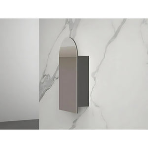 INFINITY BIANCO SEMI MATTE BLACK SHAVING CABINET 550X900MM