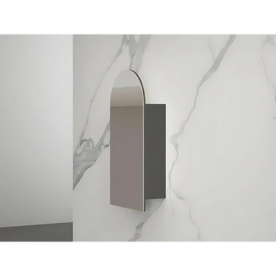 INFINITY BIANCO SEMI MATTE BLACK SHAVING CABINET 550X900MM
