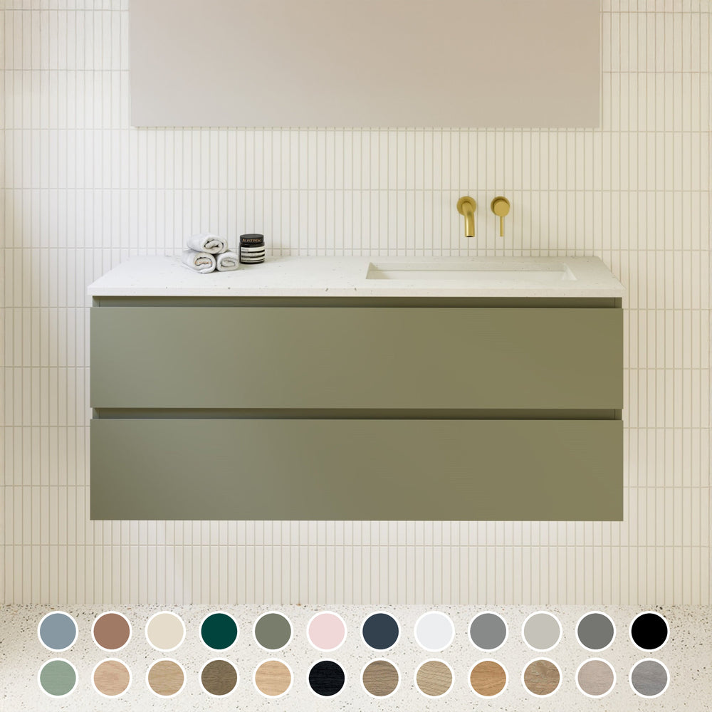 TIMBERLINE BILLIE SPACE SAVING CUSTOM WALL HUNG VANITY (ALL SIZING)