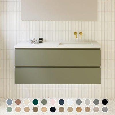 TIMBERLINE BILLIE SPACE SAVING CUSTOM WALL HUNG VANITY (ALL SIZING)