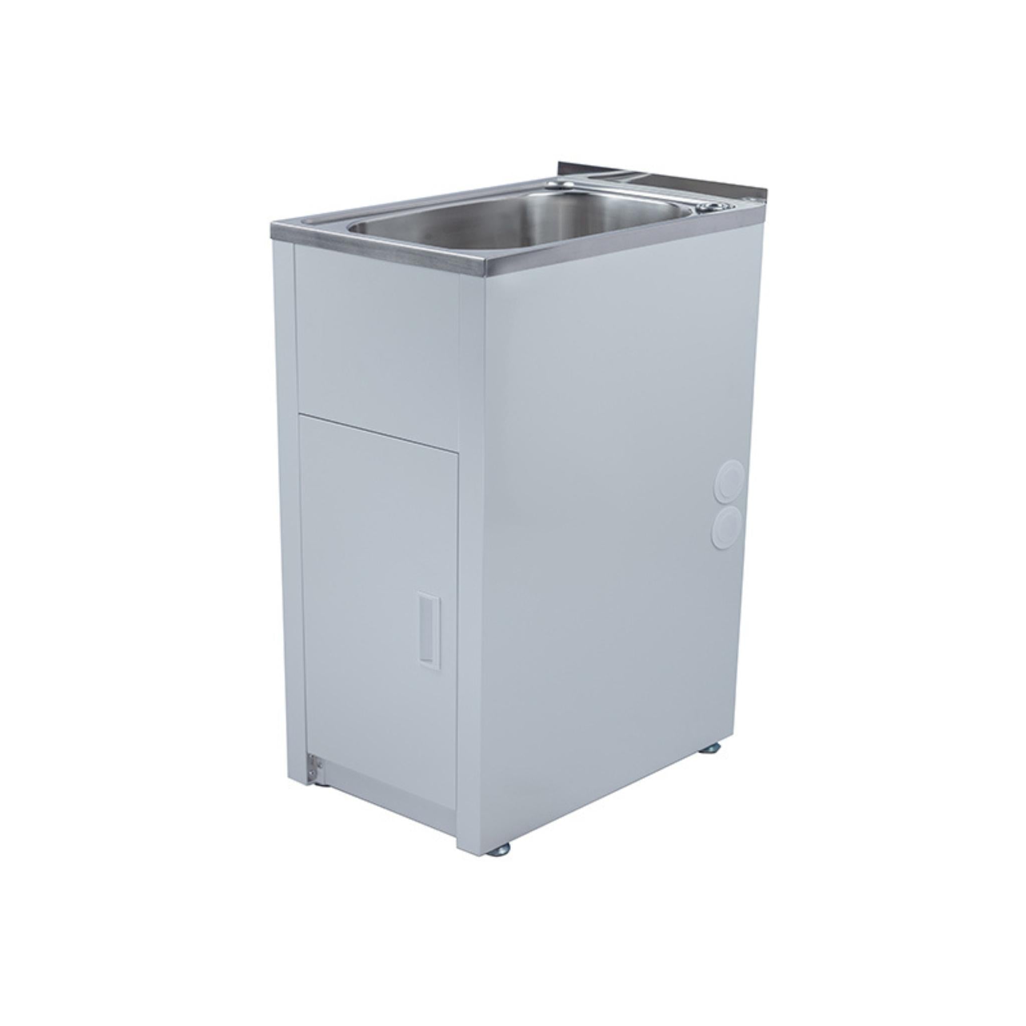 LUKKA 30L LAUNDRY CABINET AND STAINLESS STEEL TUB 370MM CHROME