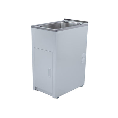 LUKKA 30L LAUNDRY CABINET AND STAINLESS STEEL TUB 370MM CHROME