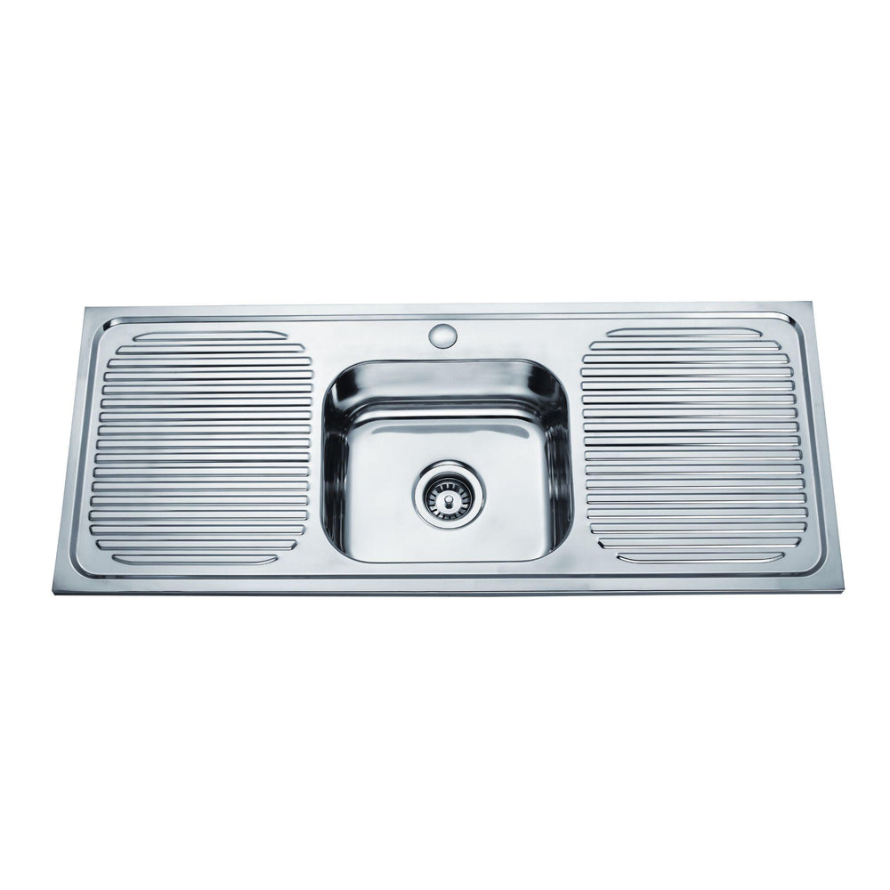 LUKKA STAINLESS STEEL UNDERMOUNT SINGLE BOWL LAUNDRY SINK 1182MM