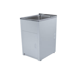 LUKKA 45L LAUNDRY CABINET AND STAINLESS STEEL TUB 510MM CHROME
