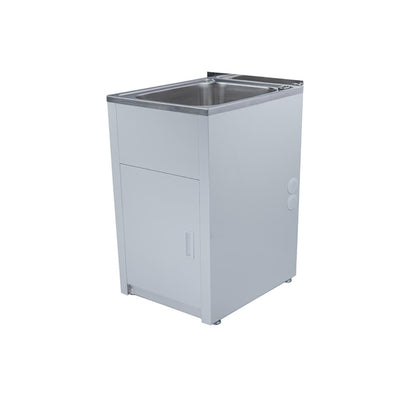 LUKKA 45L LAUNDRY CABINET AND STAINLESS STEEL TUB 510MM CHROME