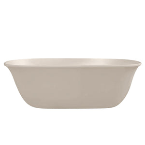 TURNER HASTINGS BLANCHE TITANCAST FREESTANDING NON OVERFLOW BATHTUB NATURAL LINEN 1620MM
