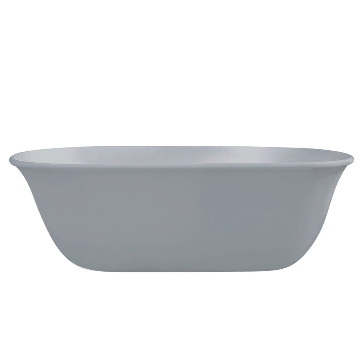 TURNER HASTINGS BLANCHE TITANCAST FREESTANDING NON OVERFLOW BATHTUB POWDER GREY 1620MM