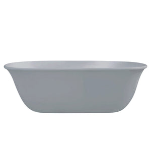TURNER HASTINGS BLANCHE TITANCAST FREESTANDING NON OVERFLOW BATHTUB POWDER GREY 1620MM