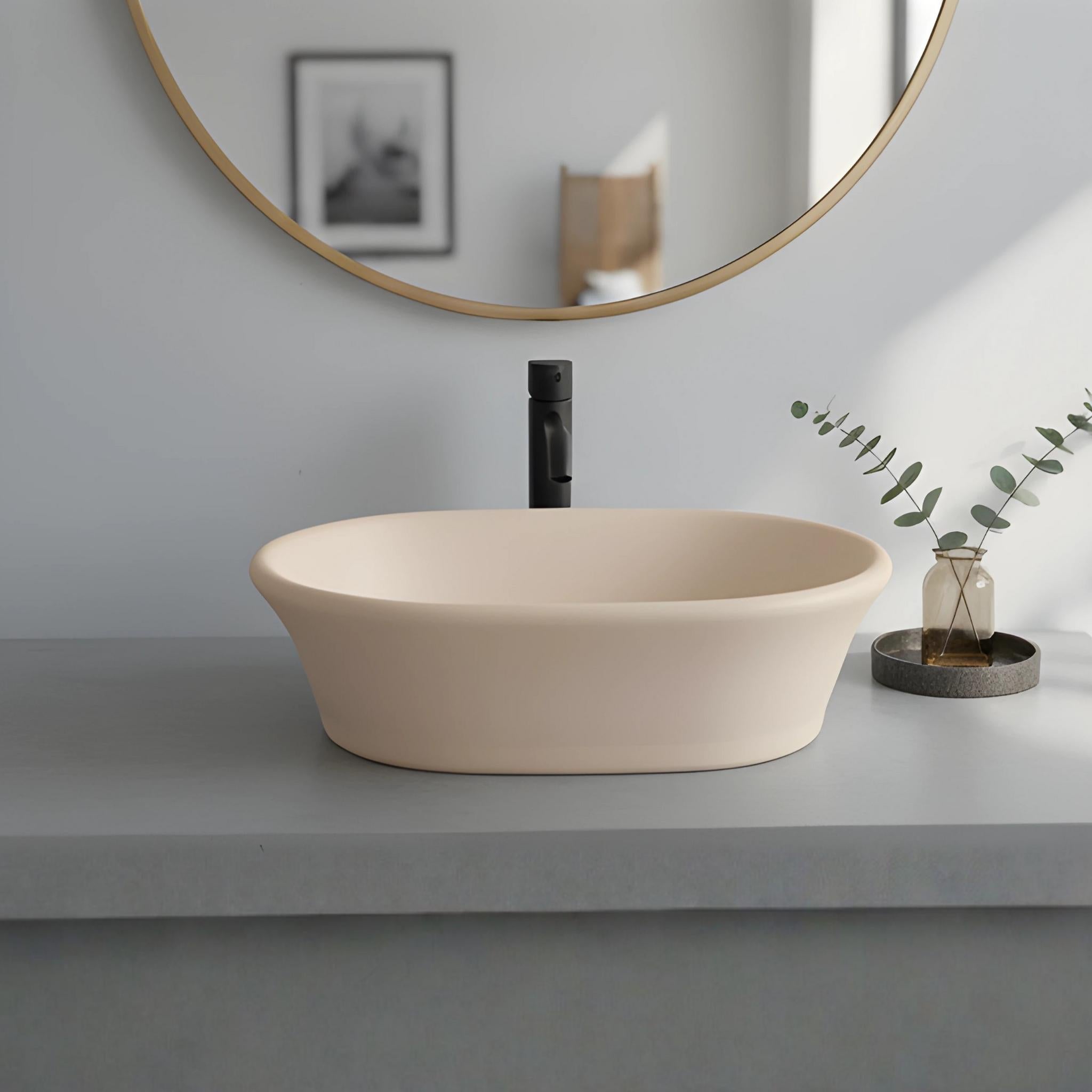 TURNER HASTINGS CAMBRIDGE TITANCAST HANDCRAFTED ABOVE COUNTER BASIN SPECIAL FINISH 535MM