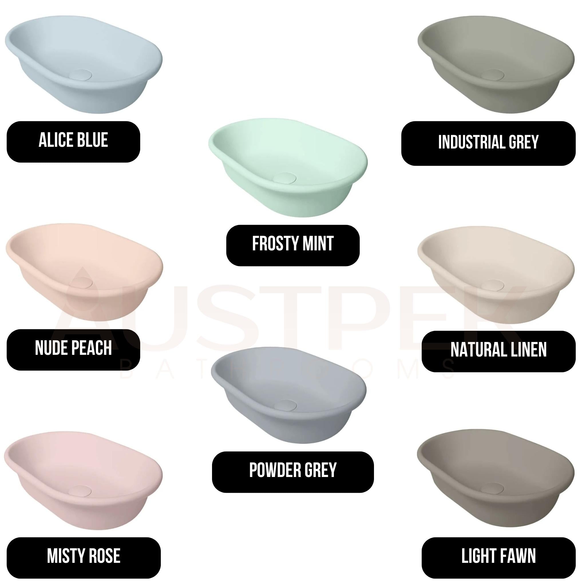 TURNER HASTINGS BLANCHE TITANCAST HANDCRAFTED ABOVE COUNTER BASIN SPECIAL FINISH 530MM
