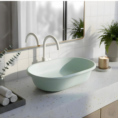 TURNER HASTINGS BLANCHE TITANCAST HANDCRAFTED ABOVE COUNTER BASIN SPECIAL FINISH 530MM