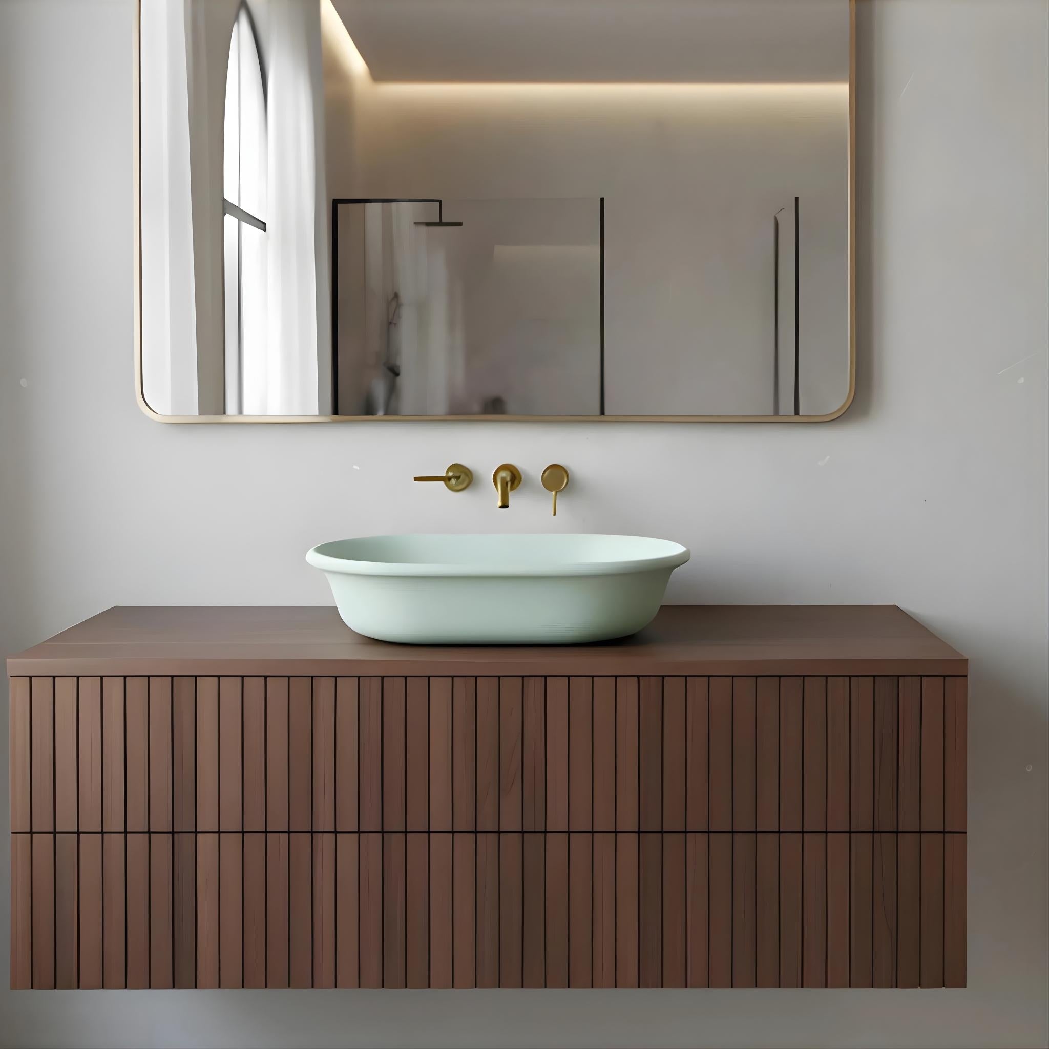 TURNER HASTINGS BLANCHE TITANCAST HANDCRAFTED ABOVE COUNTER BASIN SPECIAL FINISH 530MM