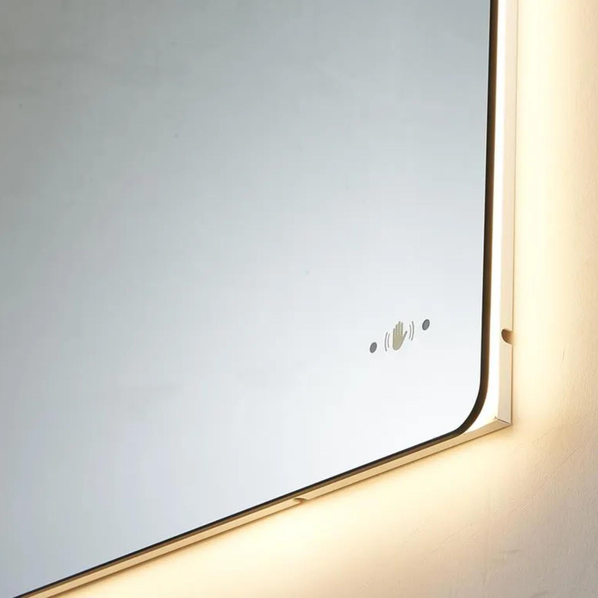 POSEIDON JASPER RECTANGULAR BACKLIT LED MIRROR 3 COLOUR LIGHTS 750X600MM