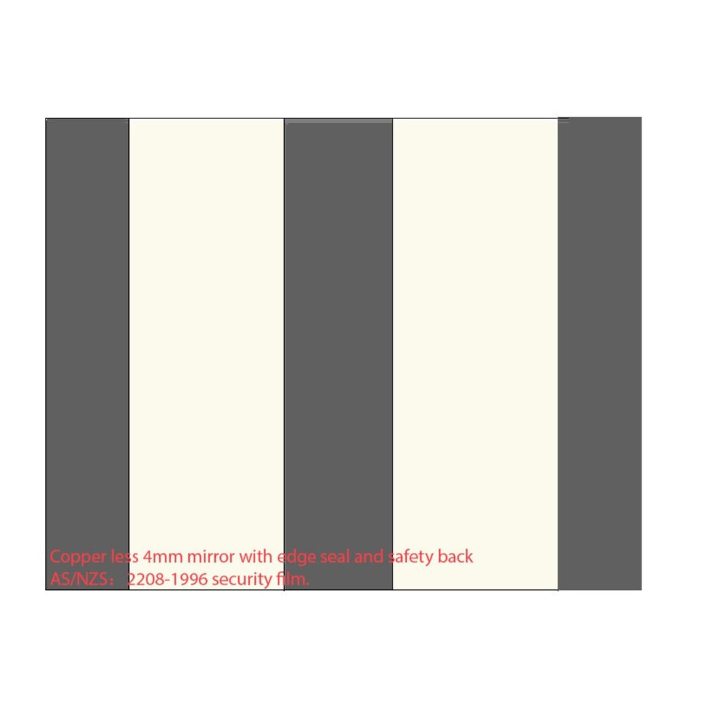 POSEIDON JASPER RECTANGULAR FRAMELESS BEVEL EDGE PLAIN MIRROR 1200X900MM