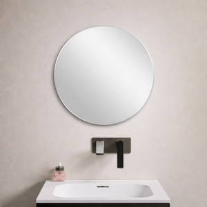 POSEDION LUNA ROUND FRAMELESS BEVEL EDGE PLAIN MIRROR 500X500MM