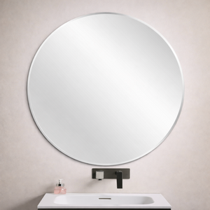 POSEDION LUNA ROUND FRAMELESS BEVEL EDGE PLAIN MIRROR 900X900MM
