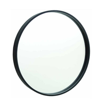 THERMOGROUP ABLAZE ROUND BLACK FRAME MIRROR WITH DEMISTER 600MM