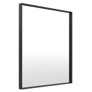 THERMOGROUP ABLAZE SQUARE BLACK FRAME MIRROR WITH DEMISTER 750MM