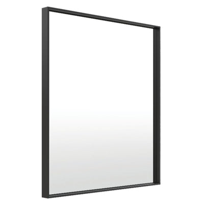 THERMOGROUP ABLAZE SQUARE BLACK FRAME MIRROR WITH DEMISTER 750MM