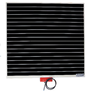 THERMOGROUP ABLAZE SQUARE BLACK FRAME MIRROR WITH DEMISTER 750MM
